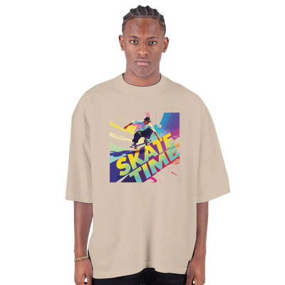 Men's Oversized Drop-Shoulder Crewneck T-Shirt | Shaka Wear SHGDD | PaintLife
